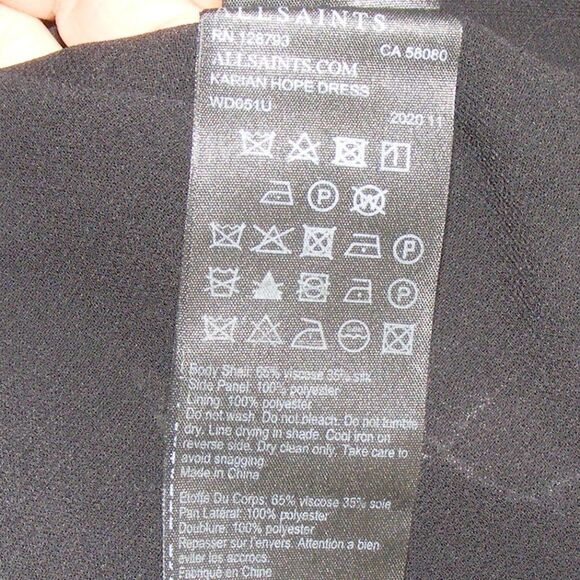 ALL SAINTS Dress, 4, Long, Floral, Sleeveless, V-neck, Karian, Hope, Silk Blend - Picture 14 of 15